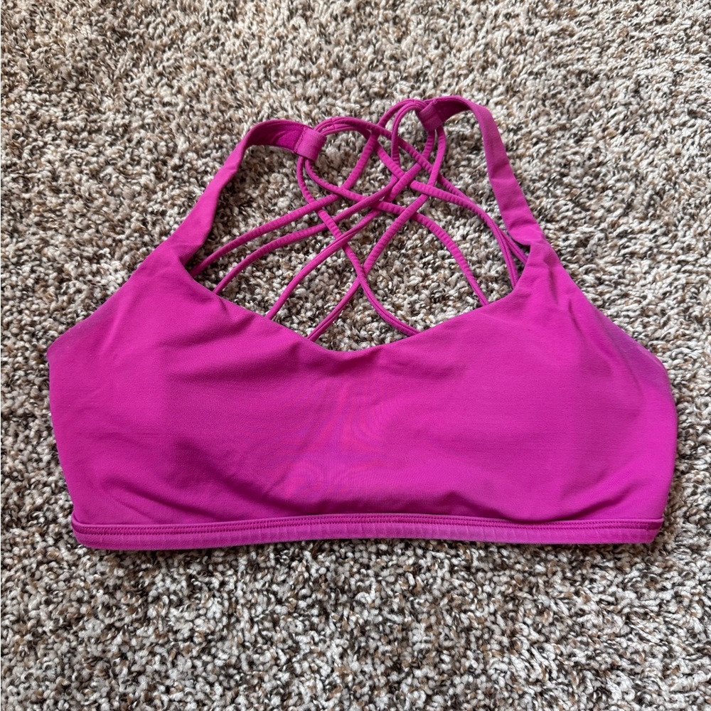 lululemon athletica Magenta Strappy Sports Bra